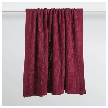 Pléd  LYNN tmavočervená 1