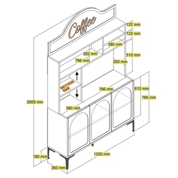 Kávový kútik LYON 2 hnedá 6