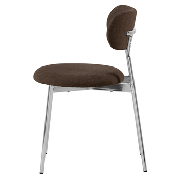 Jedálenská stolička LYRIC hnedá/chróm 3