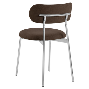 Jedálenská stolička LYRIC hnedá/chróm 4