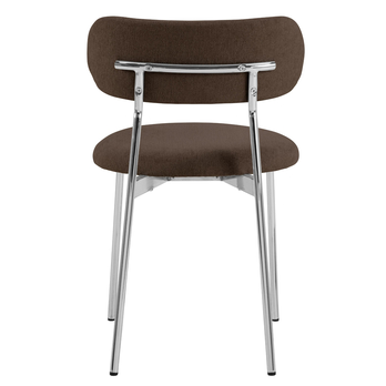 Jedálenská stolička LYRIC hnedá/chróm 5