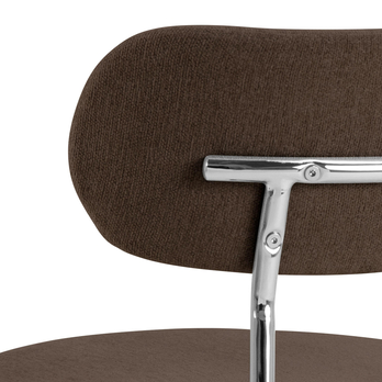 Jedálenská stolička LYRIC hnedá/chróm 6