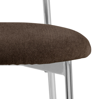 Jedálenská stolička LYRIC hnedá/chróm 7