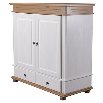 Komoda  LYSANDRA 2D biela/hnedá 3