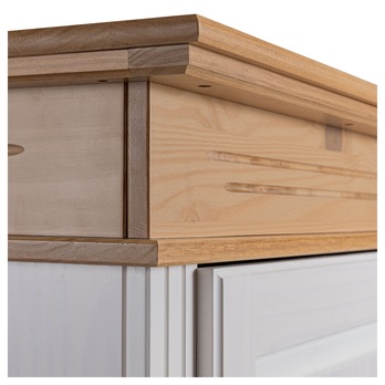 Komoda  LYSANDRA 2D biela/hnedá 4