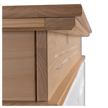 Komoda  LYSANDRA 2D biela/hnedá 5