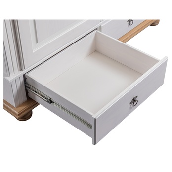 Komoda  LYSANDRA 2D biela/hnedá 9