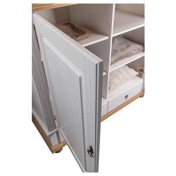 Komoda  LYSANDRA 2D biela/hnedá 10