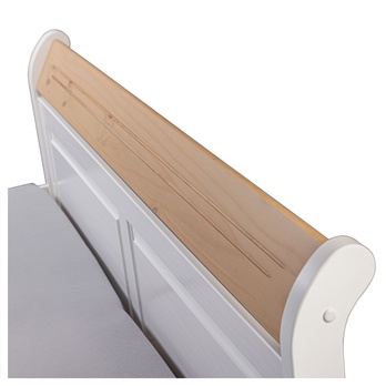 Posteľ  LYSANDRA biela/hnedá, 140x200 cm 7