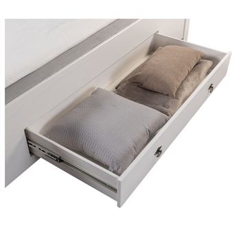 Posteľ  LYSANDRA biela/hnedá, 180x200 cm 12