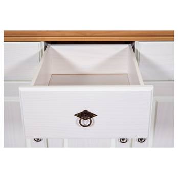 Komoda LYSANDRA biela/hnedá 6