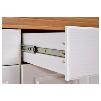 Komoda LYSANDRA biela/hnedá 7