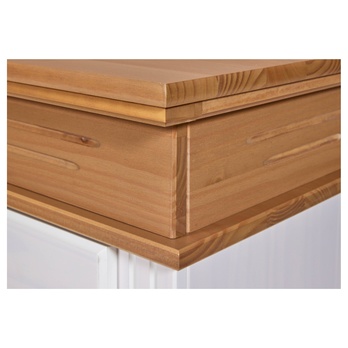 Komoda LYSANDRA biela/hnedá 9