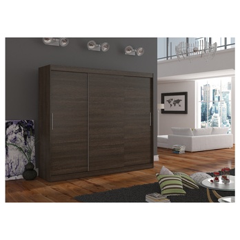 Šatníková skriňa MABELA čokoládovo hnedá 3