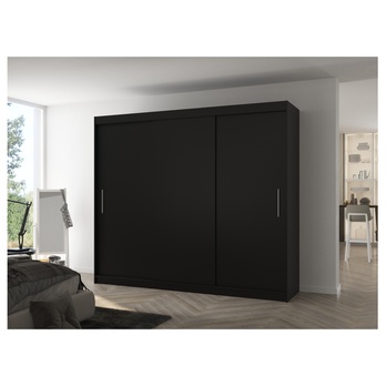 Šatníková skriňa MABELA čierna 1