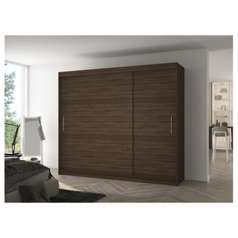 Šatníková skriňa MABELA čokoládovo hnedá 1