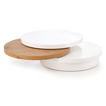 Konferenčný stolík MACHIKI dub zlatý/biela 1