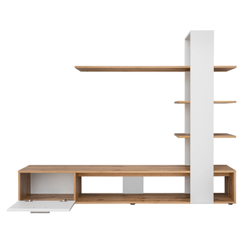 Obývacia stena MACO dub wotan/biela 2