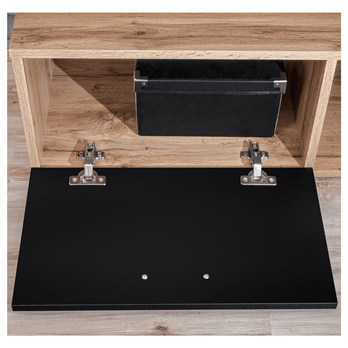 Obývacia stena MACO dub wotan/čierna 5