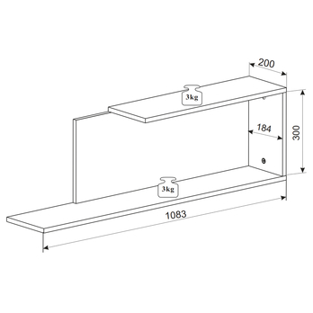 Obývacia stena MAD II dub wotan/matná čierna 9