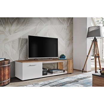TV komoda MAD dub wotan/biela 1