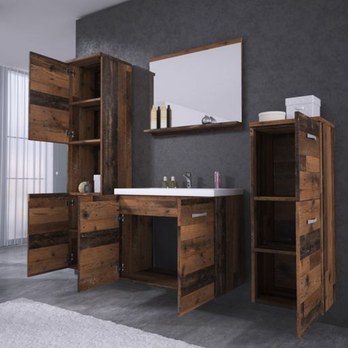 Kúpeľňová zostava MADDIE staré drevo 1