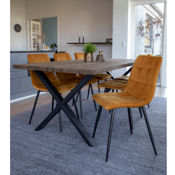 Jedálenská stolička MADDILFORT horčicová 1