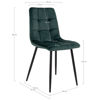 Jedálenská stolička MADDILFORT tmavozelená/čierna 5