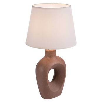 Stolná lampa MADELOR hnedá/béžová 3