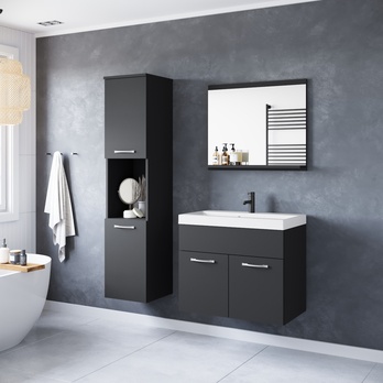 Kúpeľňová zostava MAEL čierna 1