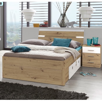 Posteľ MAESTRO 2 dub artisan/biela, 160x200 cm 1