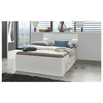 Posteľ s LED osvetlením MAESTRO biela, 140x200 cm 1