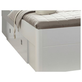 Posteľ s LED osvetlením MAESTRO biela, 140x200 cm 2