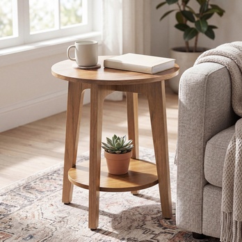 Prístavný stolík MAEZO hnedá 1