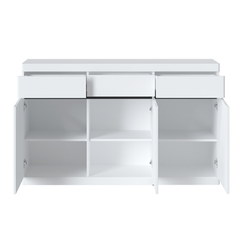 Komoda MAGESTIC biela/grafitovosivá 1