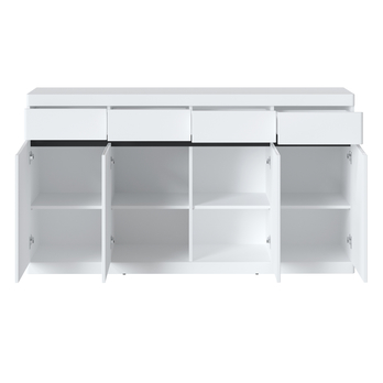 Komoda MAGESTIC biela/grafitovosivá 1