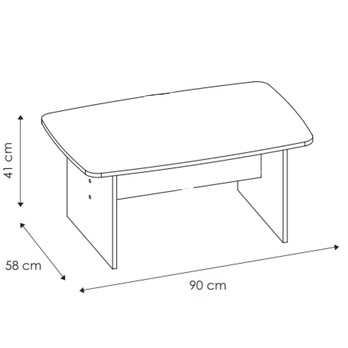 Konferenčný stolík MAGIC dub sonoma 3