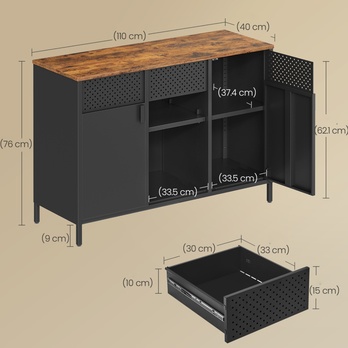 Komoda MAGNETIC 1 čierna 5