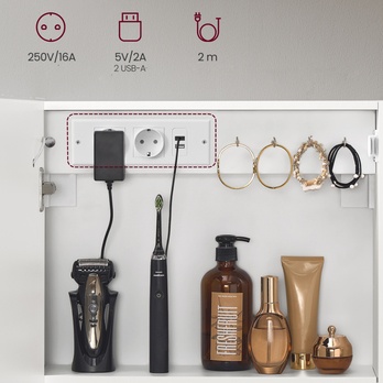 Zrkadlová skrinka MAGNIF biela 3