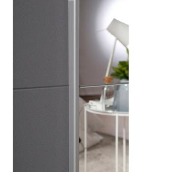 Šatníková skriňa MAHUNY sivá, šírka 136 cm 2