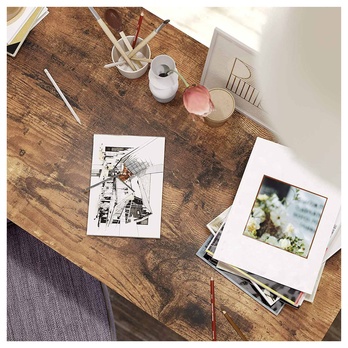 Počítačový stôl MAIA V rustikálna hnedá 4