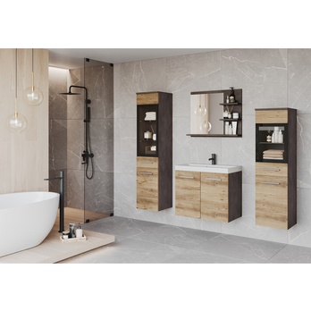 Kúpeľňová zostava MAILO I matera/gaštan 1