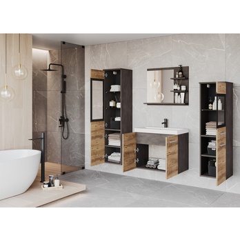 Kúpeľňová zostava MAILO I matera/gaštan 2