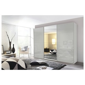 Šatníková skriňa MAINLEUS sivá 1