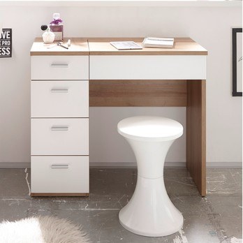 Toaletný stolík MAKE UP dub sonoma/biela 1