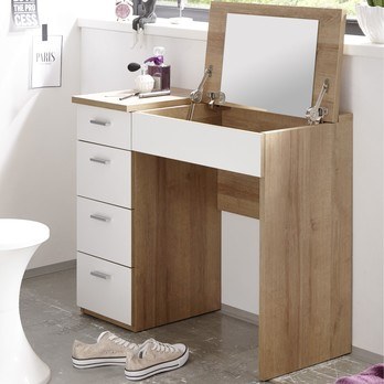 Toaletný stolík MAKE UP dub sonoma/biela 2