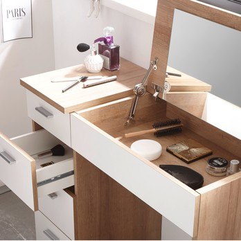 Toaletný stolík MAKE UP dub sonoma/biela 3