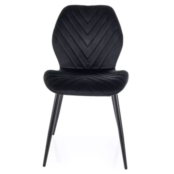 Jedálenská stolička MAKI čierna/matná čierna 1