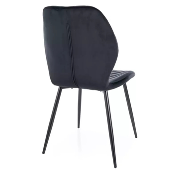 Jedálenská stolička MAKI čierna/matná čierna 2