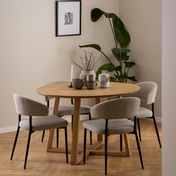 Jedálenský stôl MALIKA dub/prírodná 6